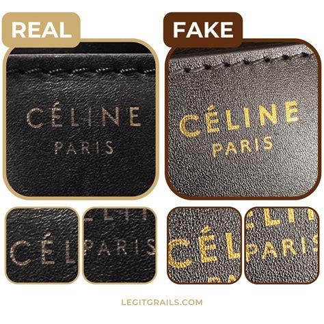 celine fake|signs of a celine.